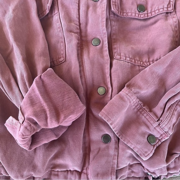 Rails Collins Lightweight Utility Jacket Size XXS Brick Color Zip Front Pockets - Picture 7 of 14